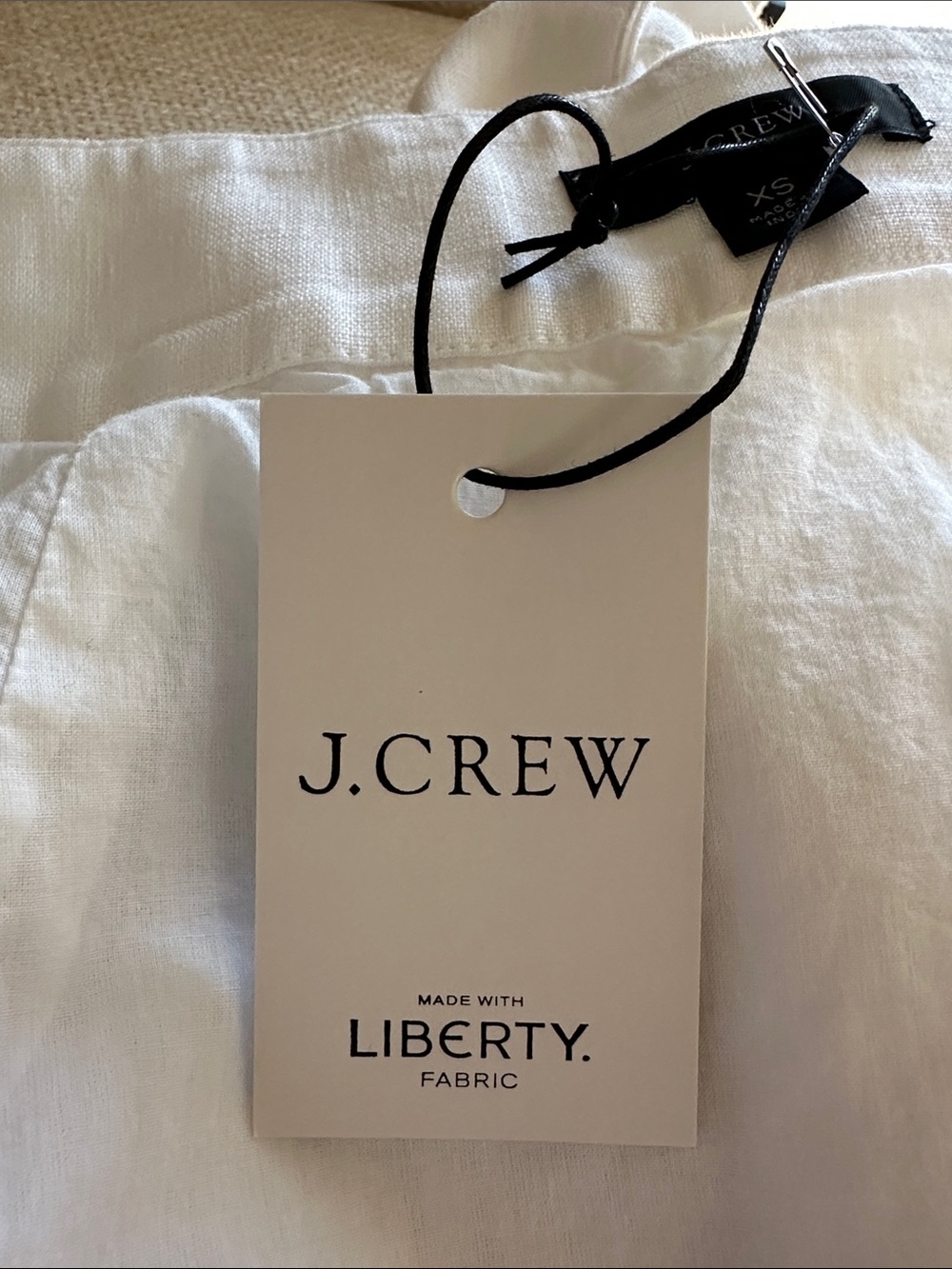 J. Crew White Linen Wrap Midi Skirt with Flounce Hem - Picture 10 of 10